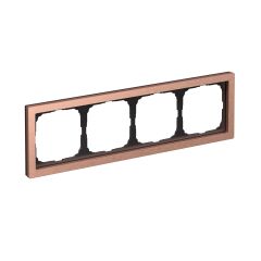 Systeme Electric ARTGALLERY PURE 4-постовая РАМКА, МЕТАЛЛ МЕДЬ