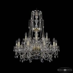 Подвесная люстра Bohemia Ivele Crystal 1411 1411/10+5/240/XL-86 G