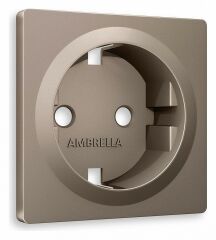 Накладка для розетки с заземлением Ambrella Volt Quant AP6360