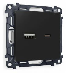 Розетка 2хUSB type A и C без рамки Ambrella Volt Quant MA811010