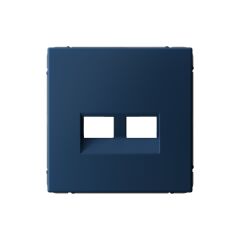  Systeme Electric ARTGALLERY НАКЛАДКА ДВОЙНАЯ для информационных функций типа Keystone, АКВАМАРИН