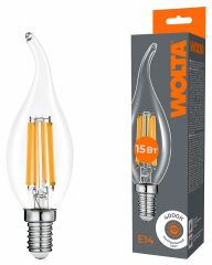 Лампа светодиодная Wolta E14 15Вт 4000K WF-CT35-15W4KE14