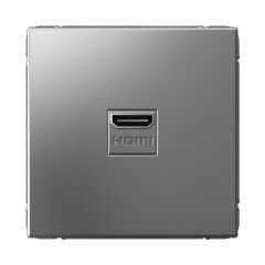  Schneider Electric ARTGALLERY РОЗЕТКА HDMI, механизм, СТАЛЬ