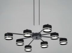 Reluce Подвесная люстра 19490-0.4-4+4 Black
