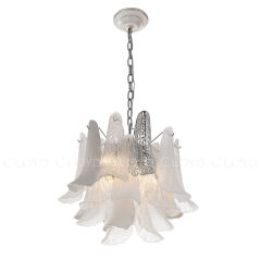 Люстра подвесная Cloyd WASABI C7 / Ø50 см - керамика - хром (арт.11448)