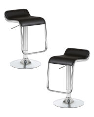 Набор 2 шт Стул барный Dobrin CRACK, чёрный