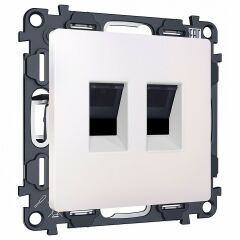 Розетка двойная Ethernet RJ-45 без рамки Ambrella Volt MA MA212110