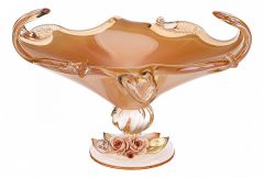  АРТИ-М Чаша декоративная (24х16 см) White Cristal Honey Gondola 647-755