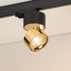 Светильник SP-PLURIO-TRACK-4TR-R77-9W Warm3000 (BK-BRS, 36 deg, 230V) ( Arlight , IP20 Металл, 3 года)
