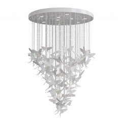 Люстра подвесная Cloyd TROPICA C9 / выс. 120 см - керамика - белый (арт.11531)