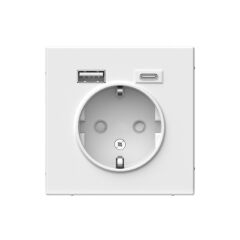  Systeme Electric ARTGALLERY РОЗЕТКА 16А с 2 USB A+C, 5В/2,4А/3,0А, 2х5В/1,5А, механизм, БЕЛЫЙ