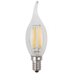 Лампа светодиодная филаментная Эра E14 7W 4000K прозрачная F-LED BXS-7W-840-E14