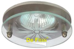 Точечный светильник De Fran FT 807 SN сатин никель+ стекло MR16 1 x 50 вт