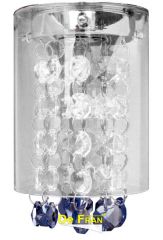 Точечный светильник De Fran FT 876 bbk "Подвеска" хром + дымчатые кристаллы в стекле G9 1 x 40 вт