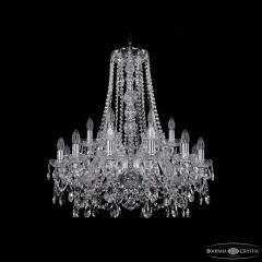 Подвесная люстра Bohemia Ivele Crystal 1411 1411/12+6/240/h-80 Ni