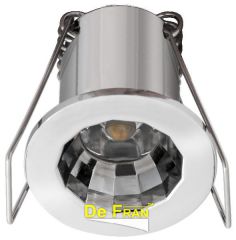 Точечный светильник De Fran FT 902 LED светодиодный "Звездное Небо" стекло, с ПРА и LED хром, спектр теплый белый 3100К LED 1 x 1 вт