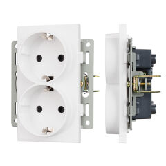 Механизм электрической розетки SCT-MEUD-PL-WH (250V, 16A) ( Arlight , -)