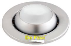 Точечный светильник De Fran FT 9212-50 PSCH Светильник "Рыбий глаз" (сфера поворотная) перламутровый сатин-хром E14 1 x 60 вт