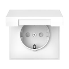  Systeme Electric ARTGALLERY РОЗЕТКА с заземл. со шторк. с крышк., 16А, IP20, механизм, быстрозажим. клем., ЛОТОС