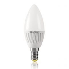 Voltega Лампа светодиодная E14 6.5W 2800К свеча матовая VG1-C2E14warm6W-С 5715