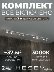 Комплект трековый Hesby Lighting Skylite №13 HSBL_kompl_S013_NI3W3K