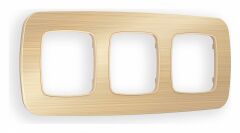 Рамка на 3 поста Ambrella Volt Radian Металл OF580303