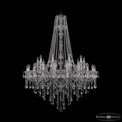 Подвесная люстра Bohemia Ivele Crystal 1415 1415/20+10/400/h-154 Ni