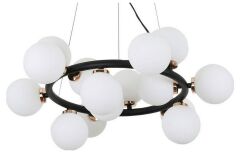 Подвесная люстра Lumina Deco Marsiada LDP 6033-15 BK+GD