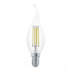  Eglo Лампа светодиодная филаментная E14 4W 2700К прозрачная 11497