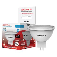 Лампа светодиодная Supra SL-LED-PR-MR16-6W/4000/GU5.3