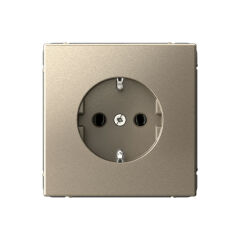  Systeme Electric ARTGALLERY РОЗЕТКА с заземлением, 16А, механизм, быстрозажим. клем., ШАМПАНЬ