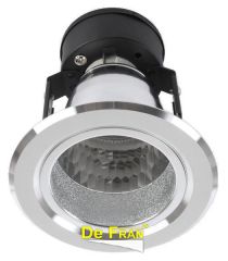 Точечный светильник De Fran FT 9948 R63 Светильник с алюминиевым отражателем, "Круг с алмазной нарезкой" алюминий E27 1 x 60 вт