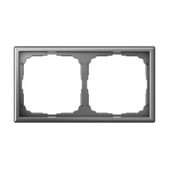  Systeme Electric ARTGALLERY 2-постовая РАМКА, универсальная, СТАЛЬ