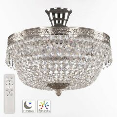 Потолочная люстра Bohemia Ivele Crystal 1901 19011/35IV/LED-DIM Ni
