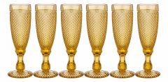  Lefard Набор из 6 бокалов для шампанского Гранат 781-216