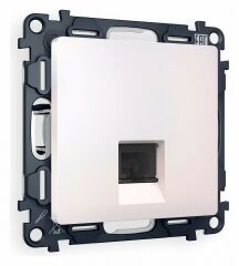 Розетка Ethernet RJ-45 и со шторками, без рамки Ambrella Volt Quant MA212010