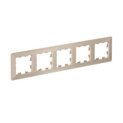  Systeme Electric ATLASDESIGN AIR 5-постовая РАМКА, ПЕСОЧНЫЙ/дымчатый белый