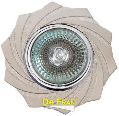 Точечный светильник De Fran 16197 GQ "Фреза" сатин-никель + хром MR16 1 x 50 вт