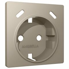 Накладка для розетки с заземлением и со шторками и 2хUSB type С Ambrella Volt ALFA AP3705
