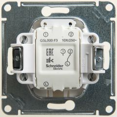  Schneider Electric GLOSSA 1-клавишный ПЕРЕКЛЮЧАТЕЛЬ с подсветкой, сх.6а,10АХ, механизам, ПЕРЛАМУТР