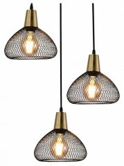 Reluce Подвесная люстра 03204-3.9-03 BK+COPPER