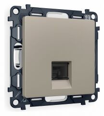 Розетка телефонная RJ-11 со штрокой, без рамки Ambrella Volt Quant MA372030