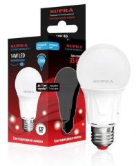 Лампа светодиодная Supra SL-LED-A60-14W/4000/E27-N