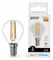 Лампа светодиодная Gauss Filament Elementary 52118