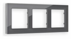 Рамка на 3 поста Ambrella Volt Platos Стекло органическое AF330653