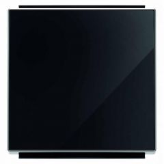 Лицевая панель ABB Sky выключателя одноклавишного стекло чёрное 2CLA850100A2501