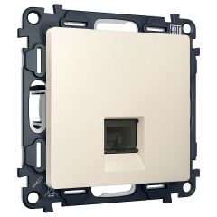 Розетка Ethernet RJ-45 и со шторками, без рамки Ambrella Volt ALFA MA332005