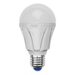 Лампа светодиодная Uniel LED-A60-9W/WW/E27/FR ALP01WH пластик