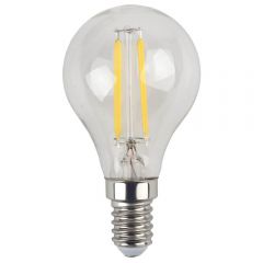 Лампа светодиодная филаментная Эра E14 7W 4000K прозрачная F-LED P45-7W-840-E14