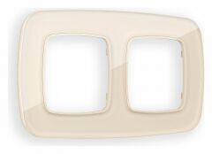 Рамка на 2 поста Ambrella Volt Radian Стекло органическое OF320302